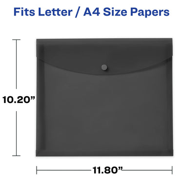 Avery Document Holder Envelope, Holds 450 Letter/A4-Size Sheets, 4-Color 4-Pack (73556) Assorted